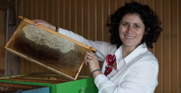 Beekeeper in the Vjosa Valley, Albania in 2020
