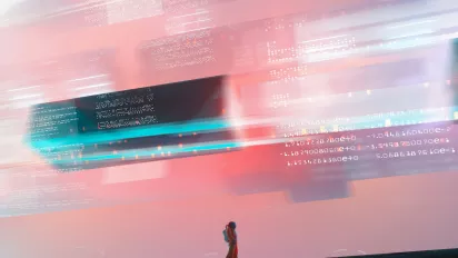 A futuristic landscape