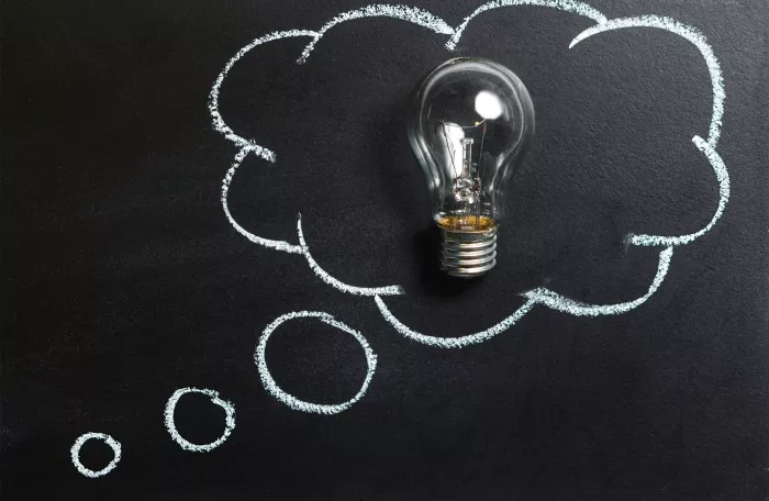 Ideas representation lightbulb