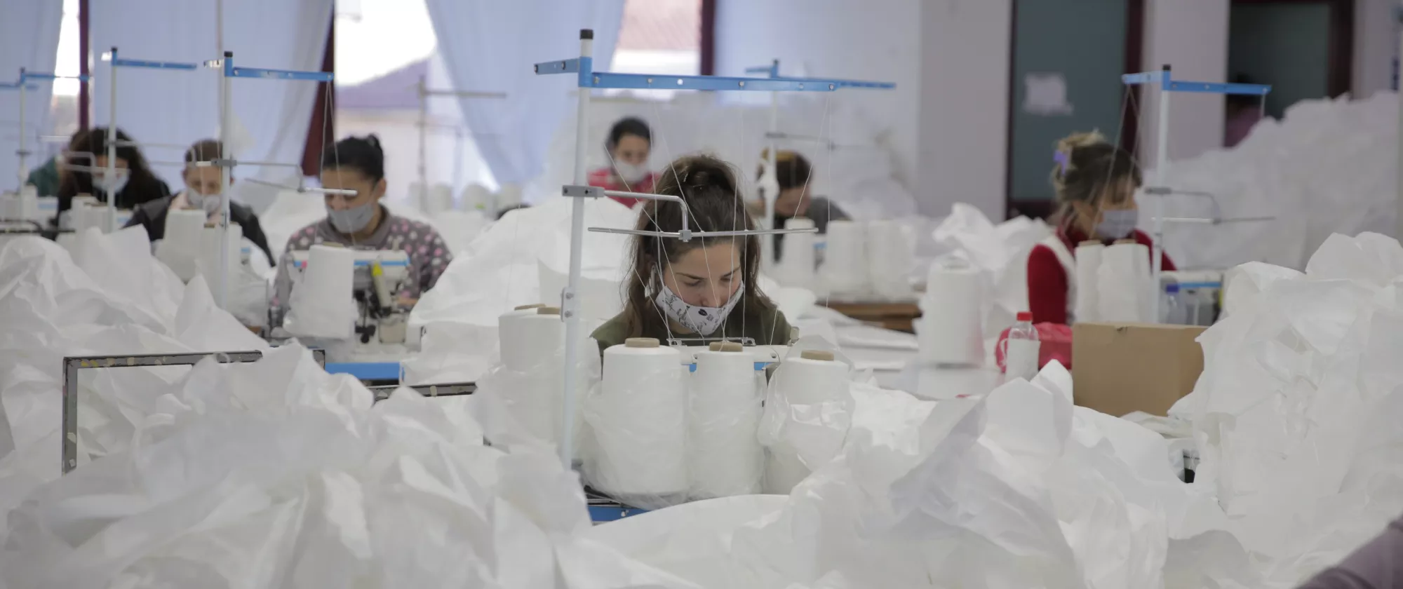 Textile workers in Albania